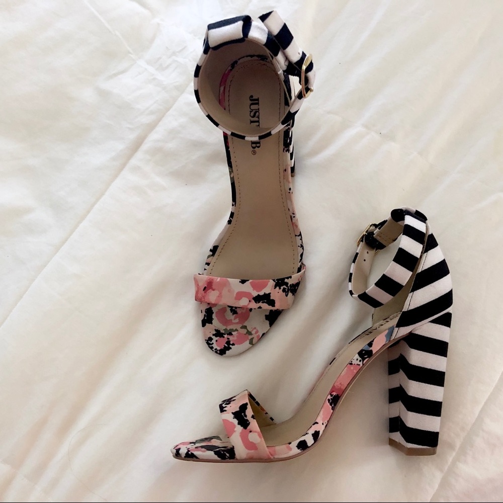 Just Fab floral heels